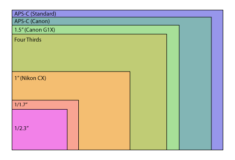 Sensor Size Comparisons DP Review Site