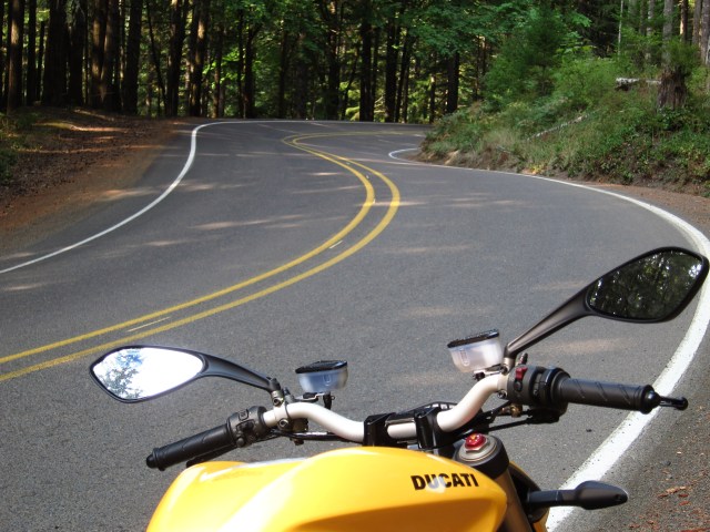 Hwy 36 close to Mary's Peak Access - Photo from September 2012