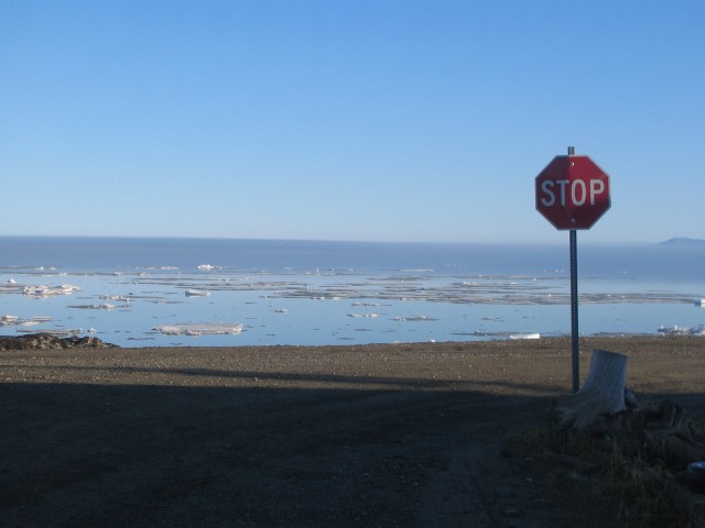 Interesting stop sign. Kotzebue, Alaska. June 2007.