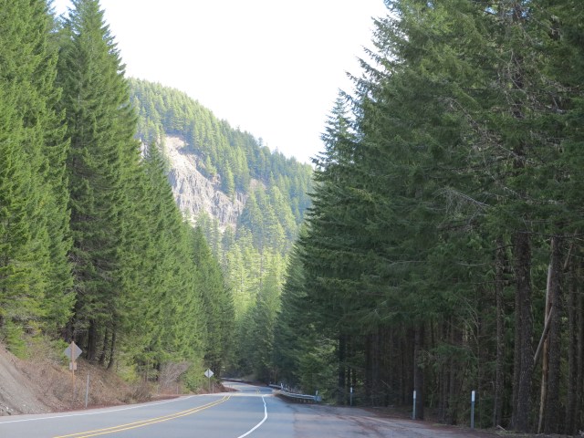 Hwy 20 going up towards Tombstone Pass. April 28th, 2013