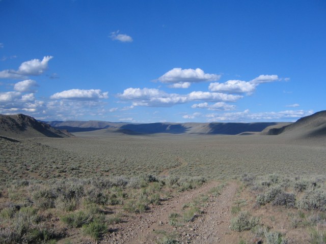 Entering Funnel Canyon. 2006 edition of the Lone Mountain Loop