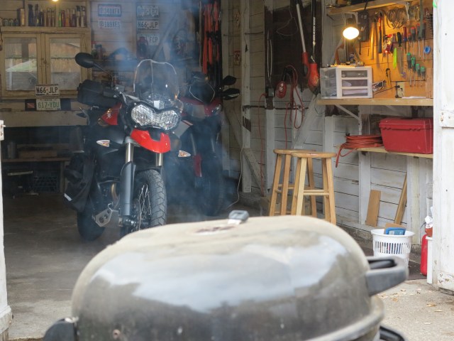 Celebrating a great day around the bikes!