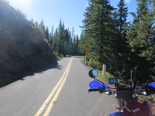 Climbing McEnzie pass on Hwy 242