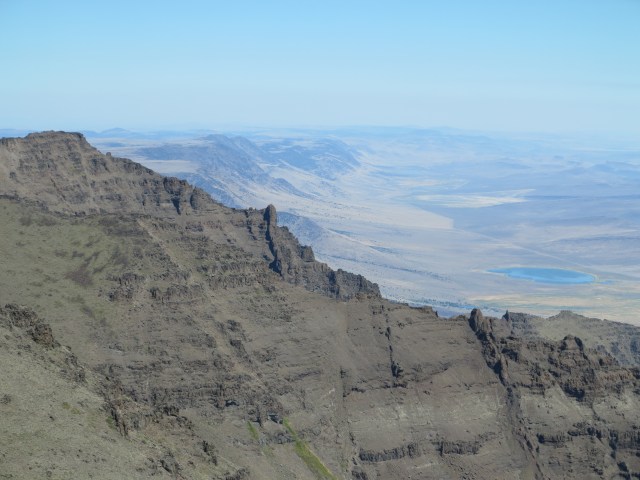 View from the Summit of the Steens Mountain, looking north, northeast.