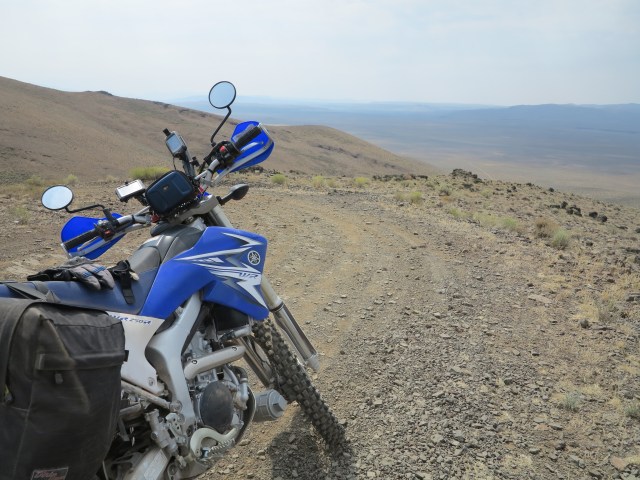 View of the west from the summit of the Domingo Pass. Lone Mt Loop, 2013 