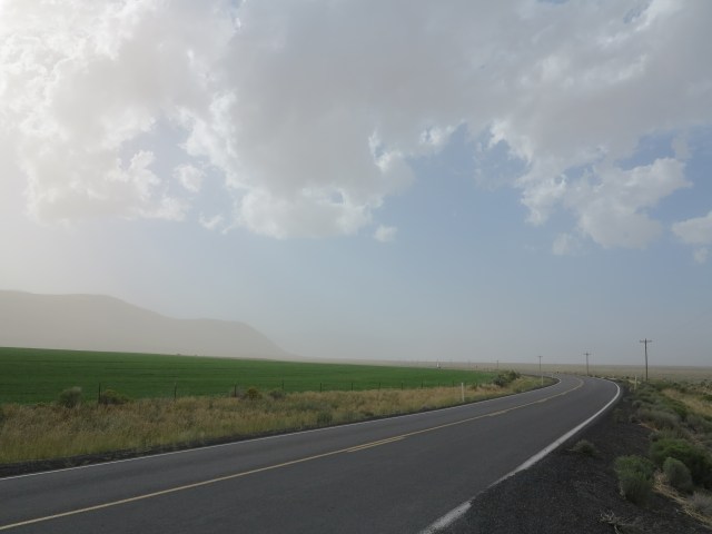 Going north on Hwy 31 towards Summer Lake Hot Springs.