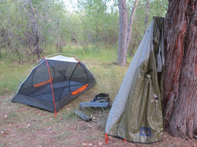 Drying the tent