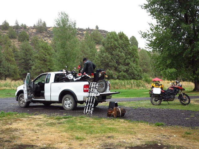 Running away from the rain