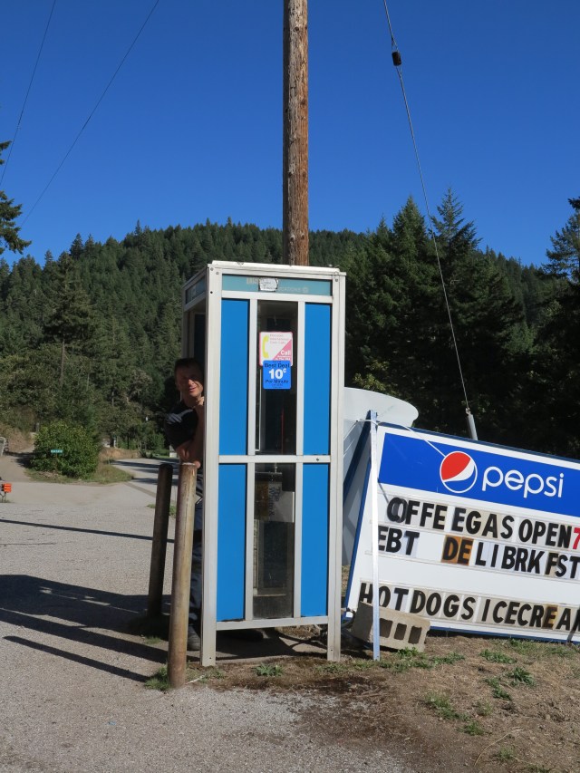 Another daily ritual: Christian trying to call his wife.