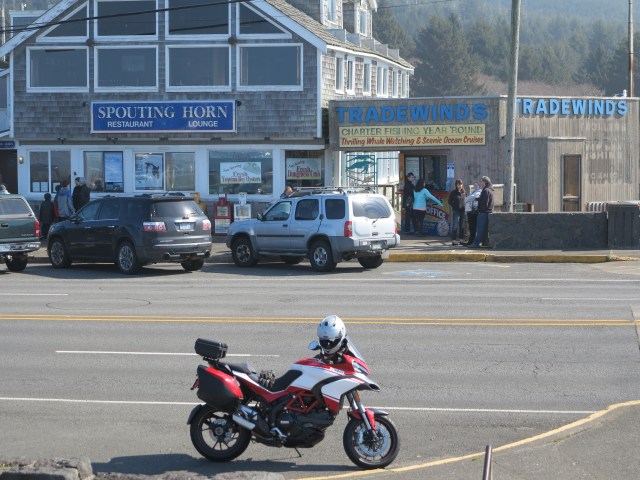 The Ducati patiently waiting