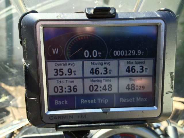 About 130 miles (207 Km)
