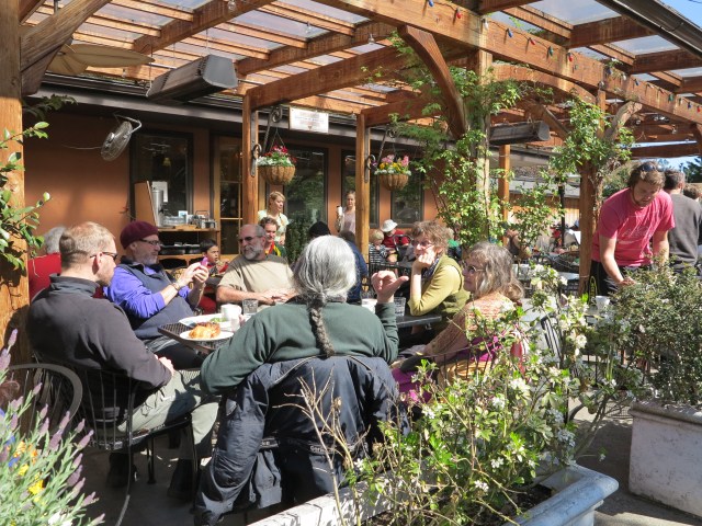 left to right, and clockwise: Kyle, Lew, Doug, Annie, Janet, and Ken.