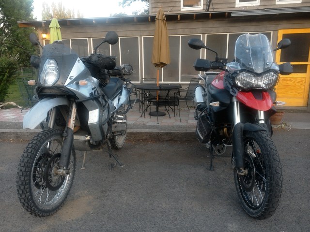 Bikes parked in front of the Diamond Hotel