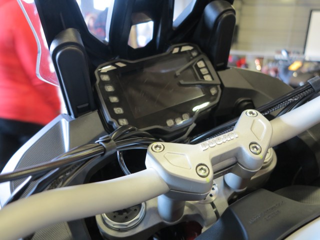 New TFT color display for the 2015 Multistrada