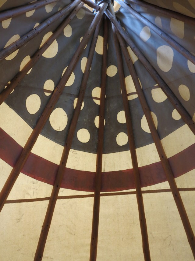Inside a Tipi at the Tipi Village