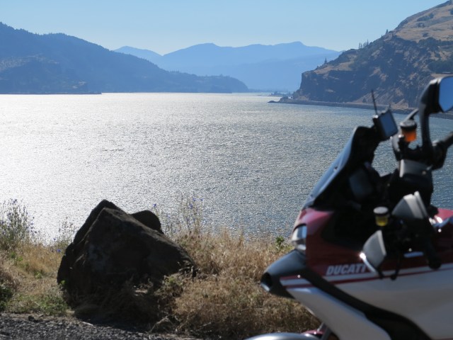 The Multistrada at the Columbia River Gorge