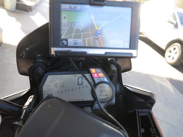 204.5 miles on trip, 20 miles to empty tank. 