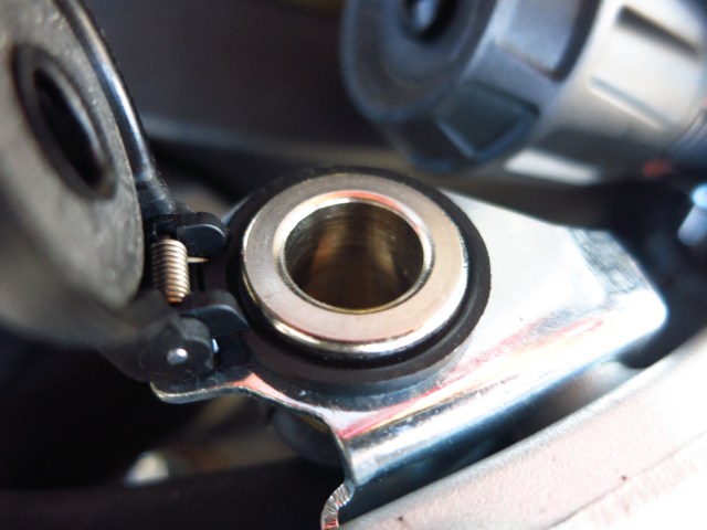 Passenger's 12V SAE plug.