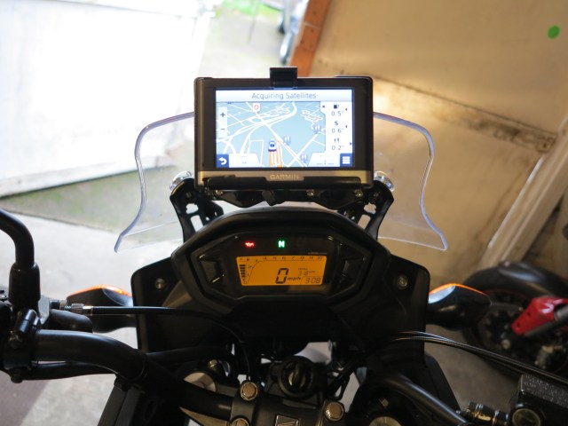 GPS mounted (this GPS is a car GPS, a cheap Nuvi something or another