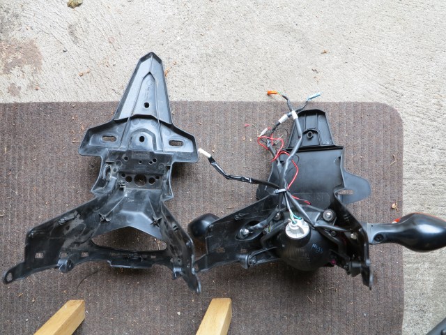 OEM on the left, R & G on the right, ready to be installed
