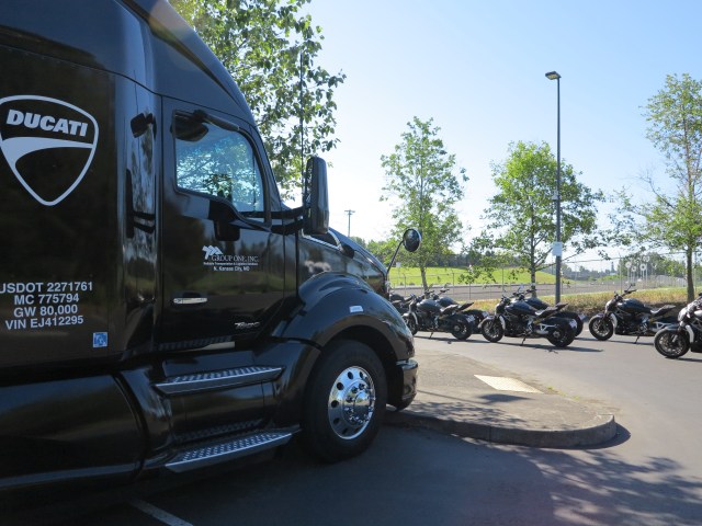 Ducati's mobile "launch" of the XDiavel in Portland, May of 2016 