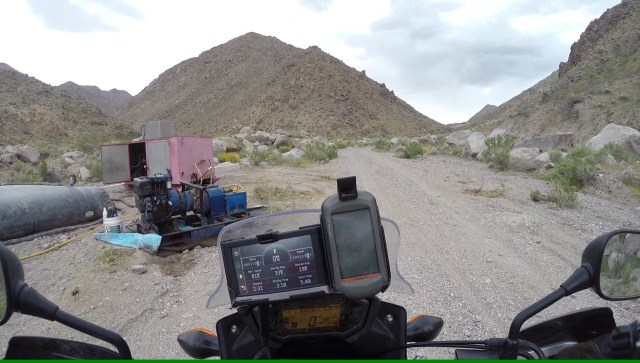 Mining operations on Goler Wash area.