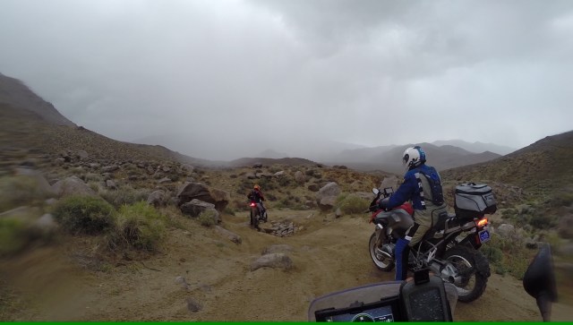 After a few more challenging spots the road finally started getting better. And dark.